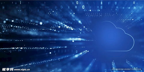 藍色科技背景設計圖